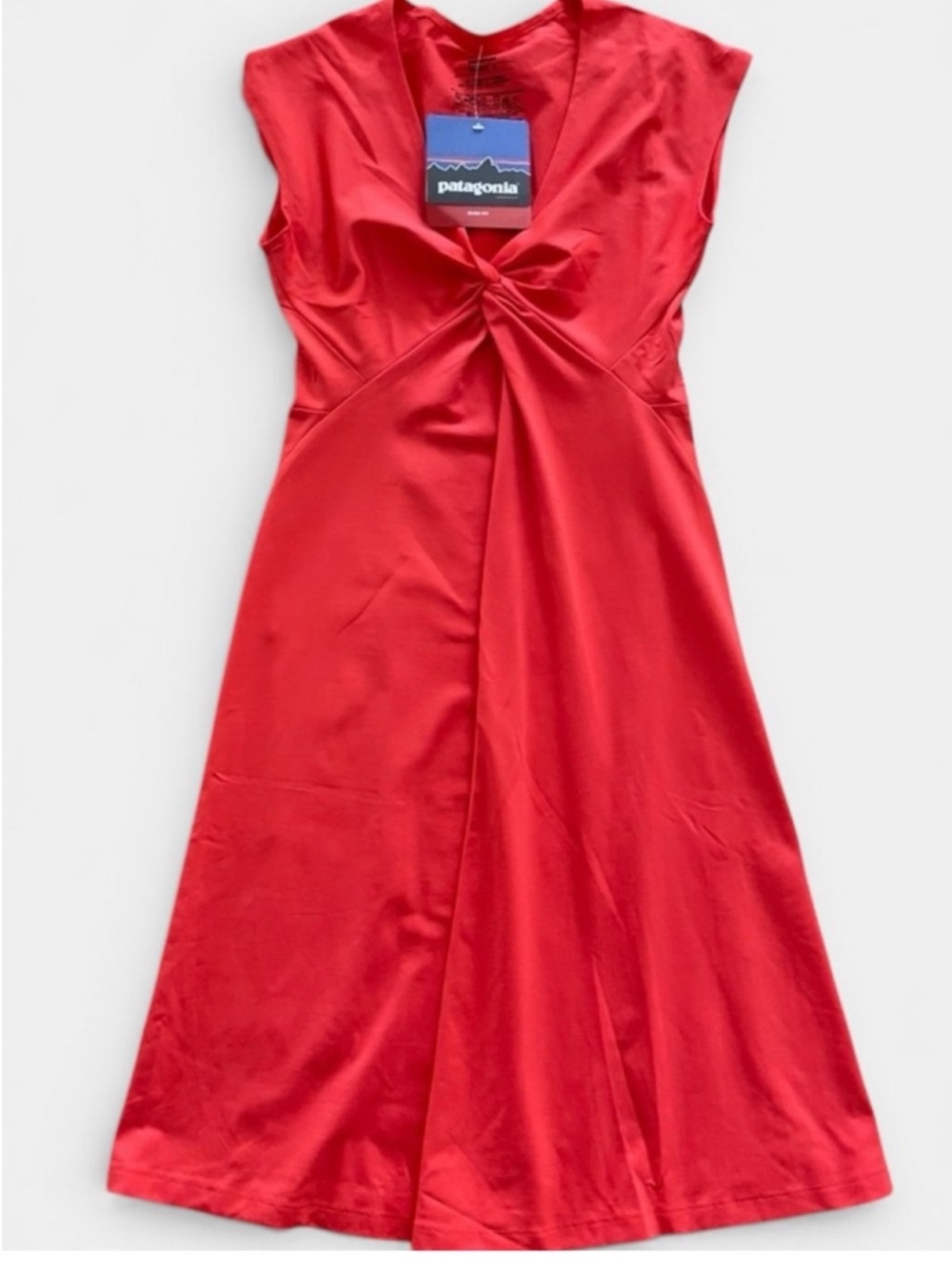 Patagonia Bandha Dress NWT Small Catalina Coral Twist Front Travel